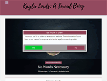 Tablet Screenshot of kaylalords.com